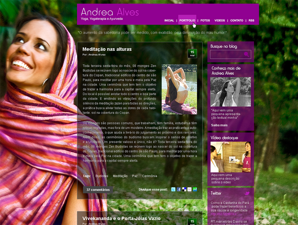 Andrea Alves - Blog em WordPress