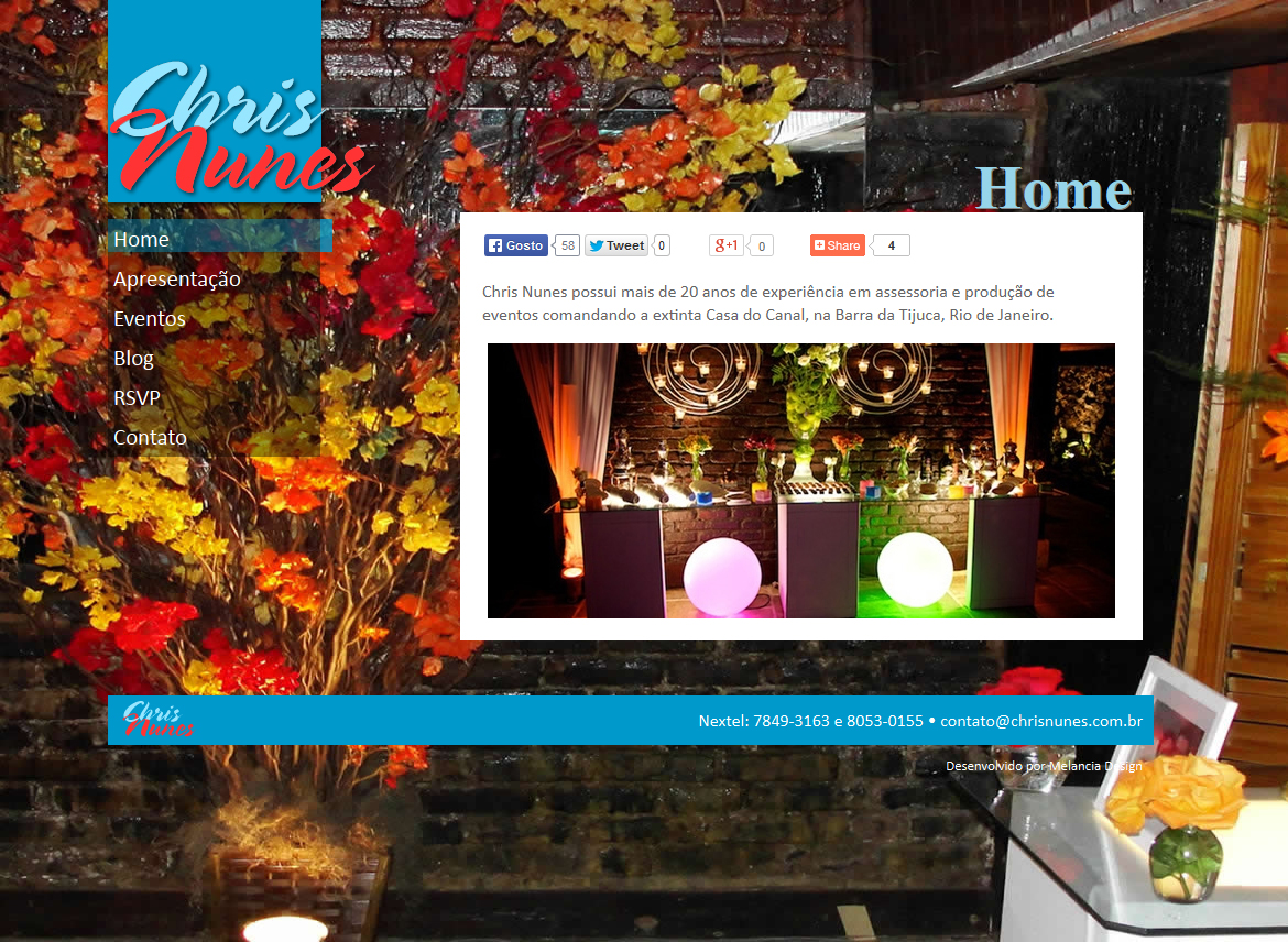 Chris Nunes - Site em WordPress