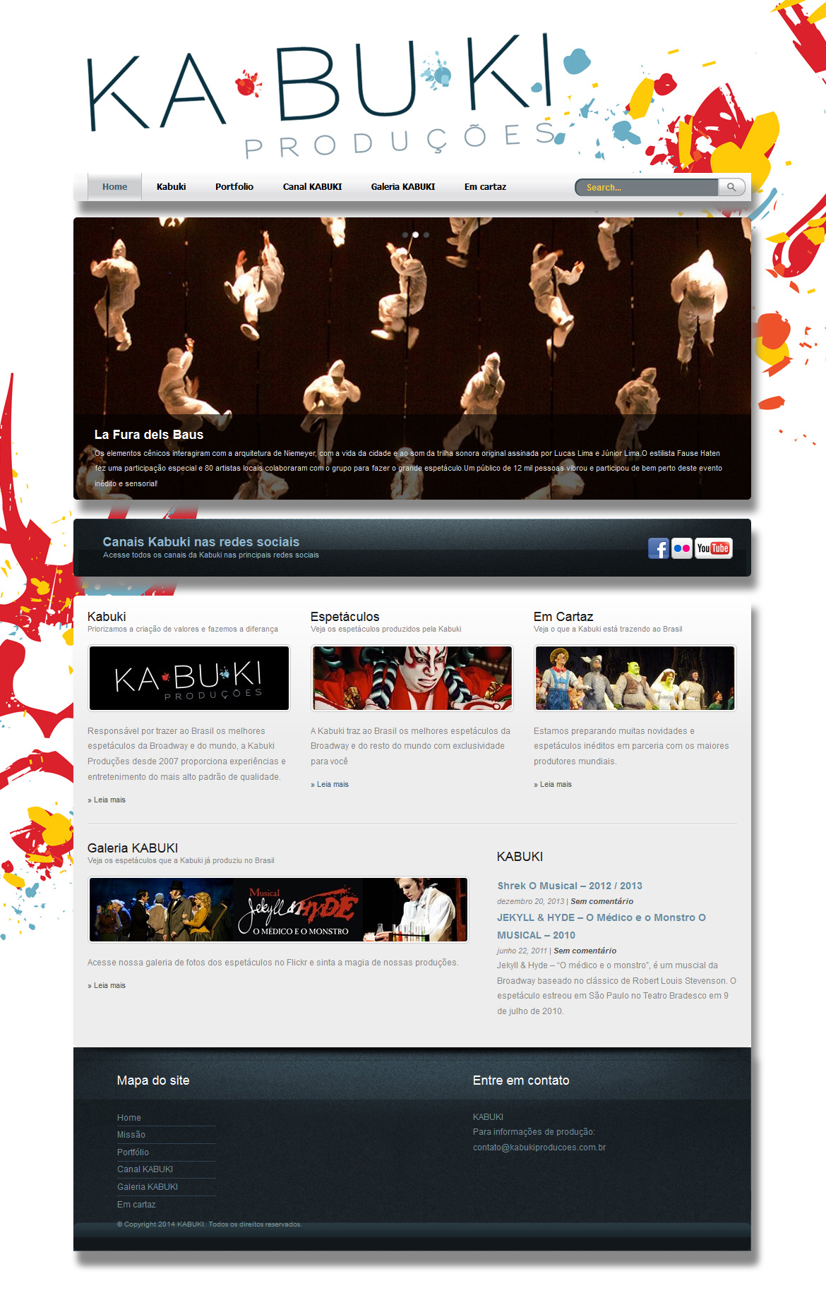 Kabuki Produções - Site em WordPress