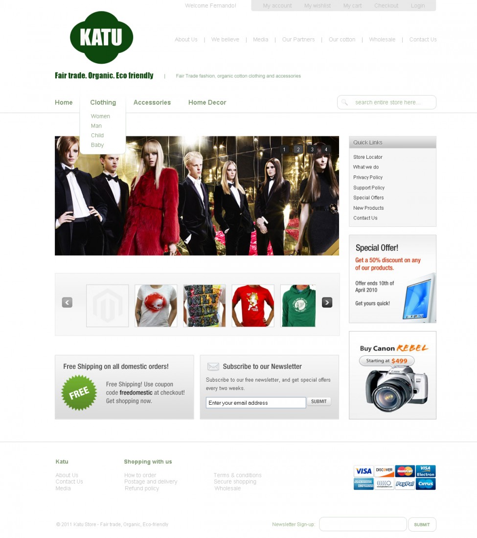 Katu Store – Fair Trade, Organic, Eco Friendly - Loja Virtual Magento