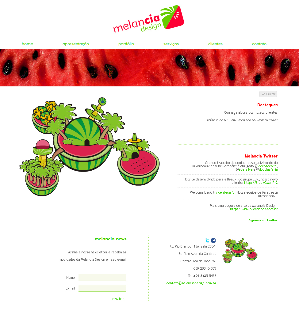 Melancia Design - Site em WordPress