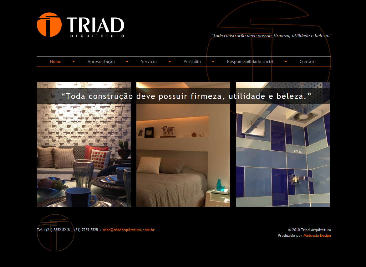 Triad Arquitetura - Site em WordPress